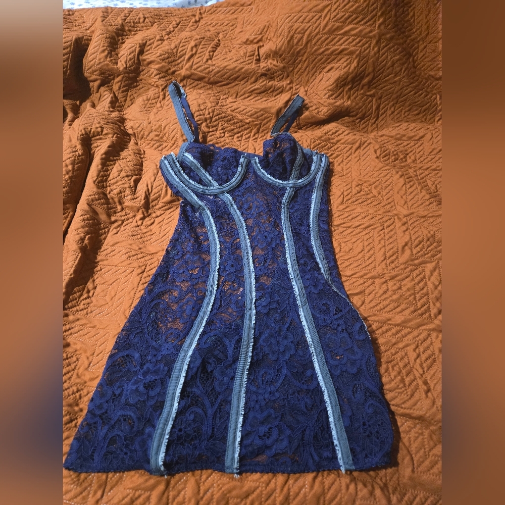 Savage X Fenty Framed In Denim Slip